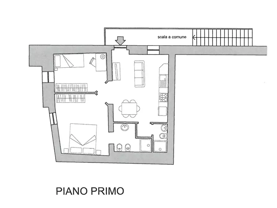 Immagine 1 di Appartamento in vendita  a Siena