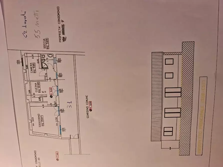 Immagine 11 di Casa semindipendente in vendita  a Carrara