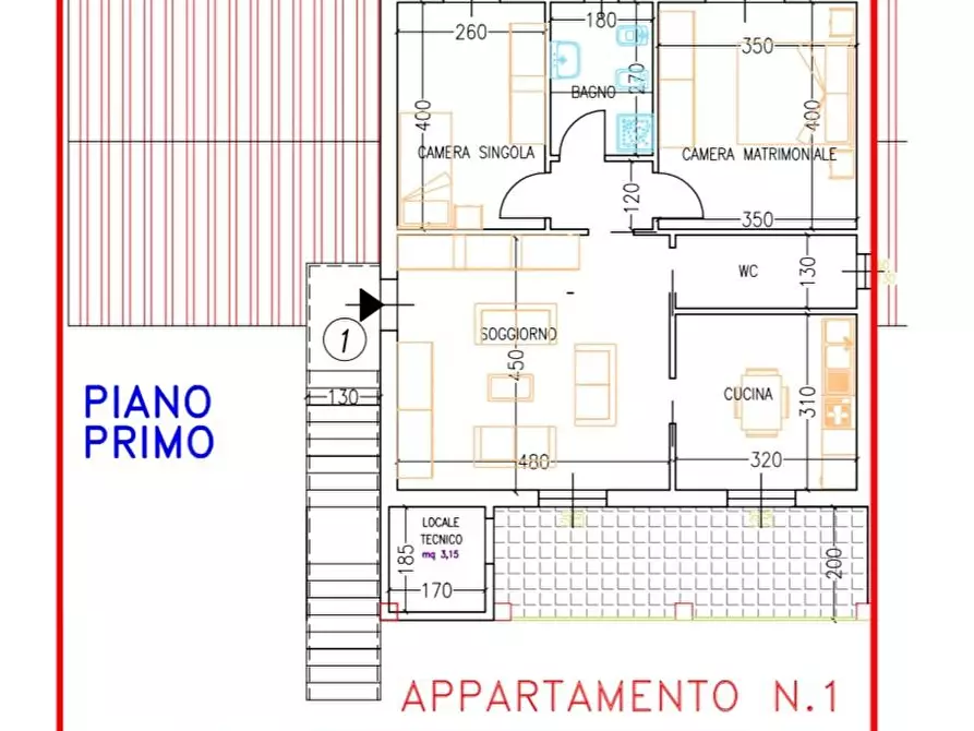 Immagine 4 di Villetta a schiera in vendita  a Grosseto