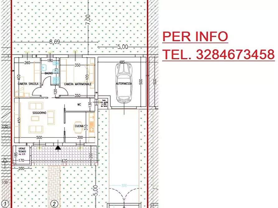 Immagine 2 di Villetta a schiera in vendita  a Grosseto
