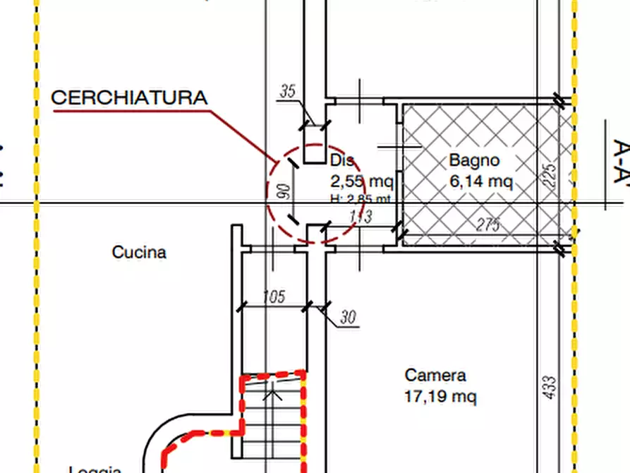 Immagine 2 di Appartamento in vendita  a Cascina