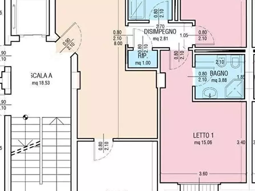Immagine 1 di Appartamento in vendita  a Pisa