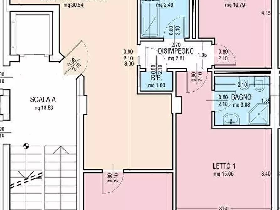 Immagine 1 di Appartamento in vendita  a Pisa
