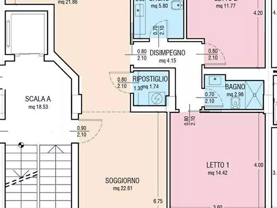 Immagine 1 di Appartamento in vendita  a Pisa