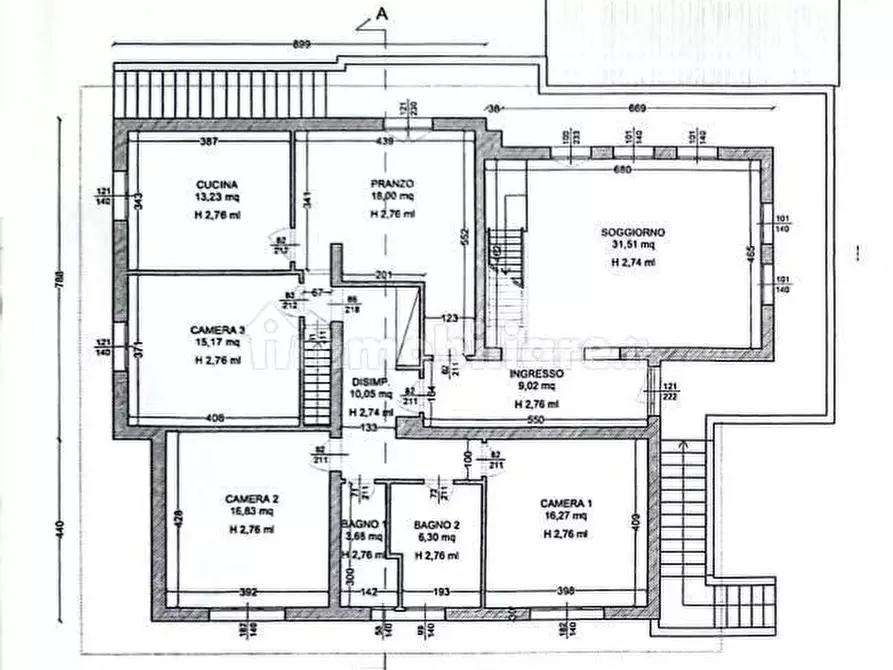 Immagine 1 di Villa in vendita  a Pisa