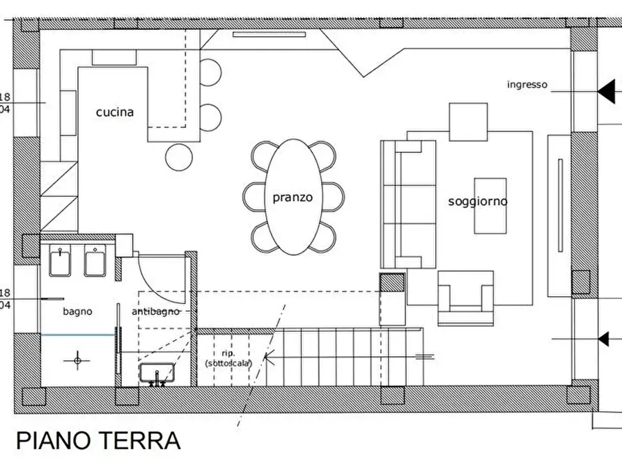 Immagine 4 di Casa bifamiliare in vendita  a Pisa