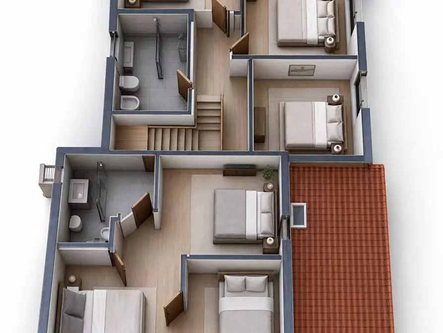 Immagine 3 di Casa bifamiliare in vendita  a San Miniato