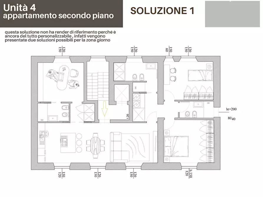 Immagine 5 di Mansarda in vendita  a Lucca