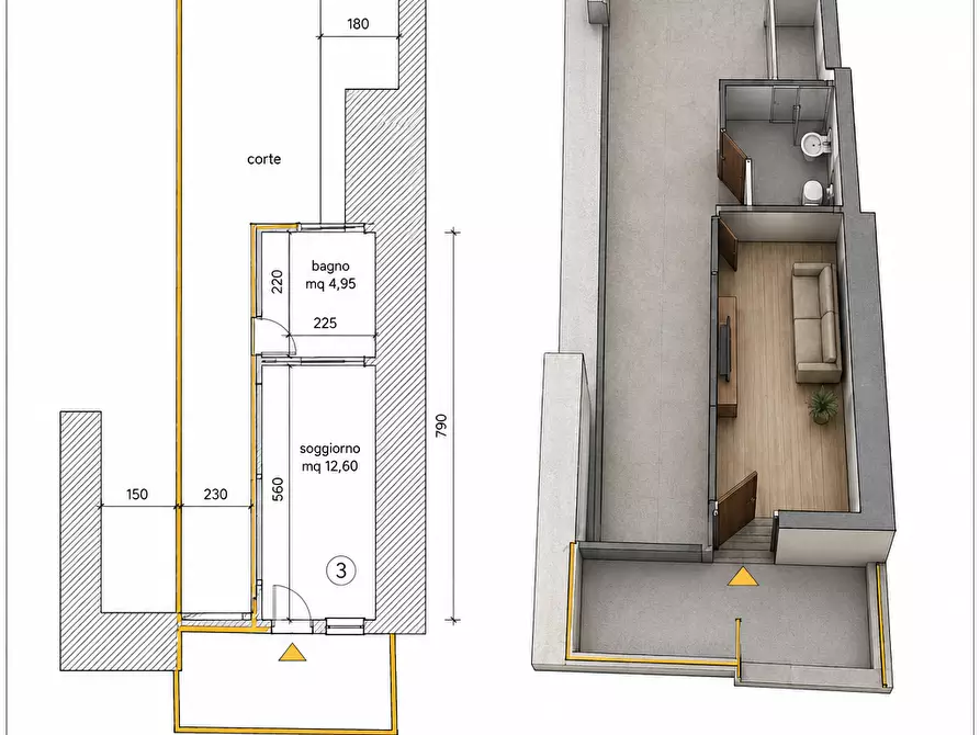 Immagine 5 di Villa in vendita  a Viareggio
