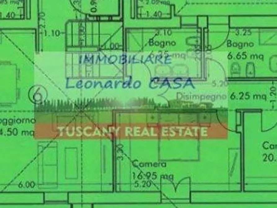 Immagine 7 di Mansarda in vendita  a San Miniato