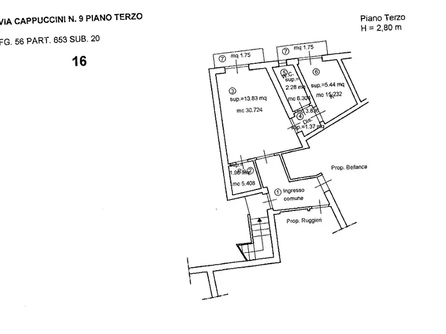 Immagine 16 di Appartamento in vendita  a Palermo