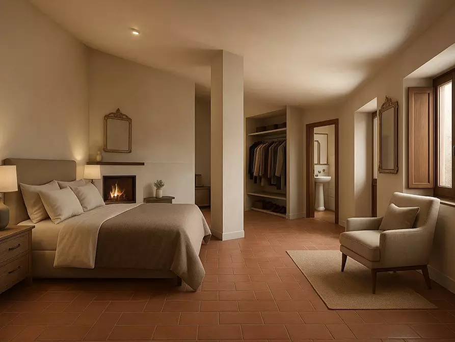 Immagine 6 di Casa semindipendente in vendita  a Massa E Cozzile