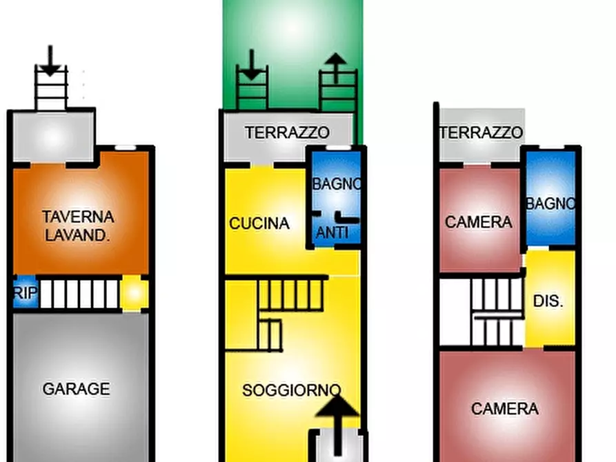 Immagine 5 di Villetta a schiera in vendita  a Montopoli In Val D'arno