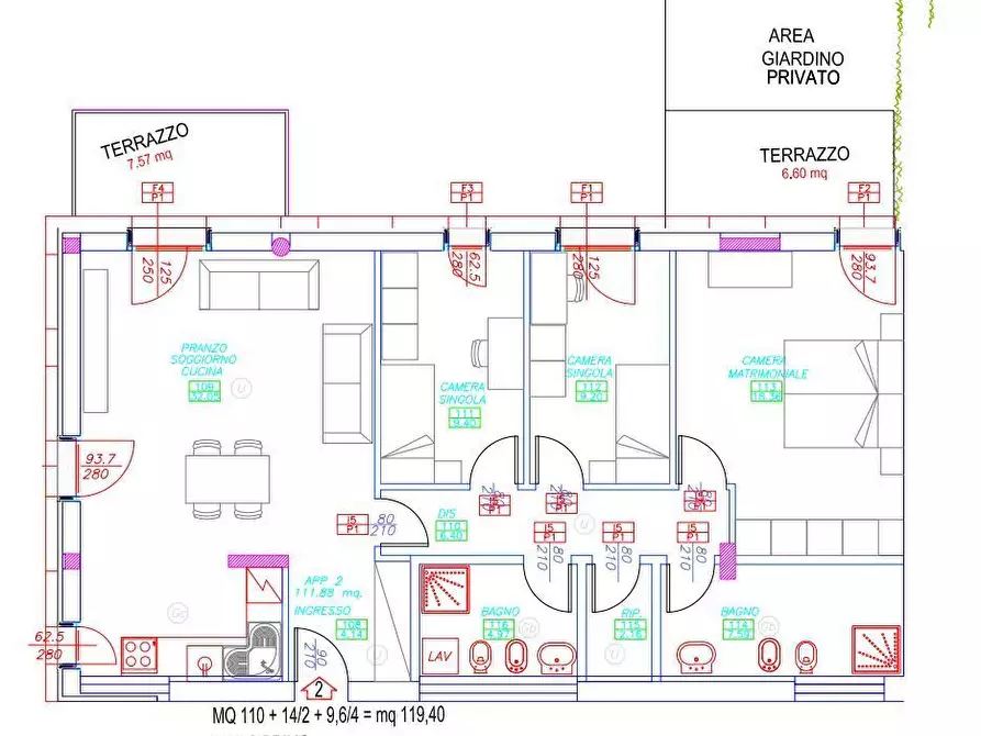 Immagine 1 di Appartamento in vendita  a Pisa