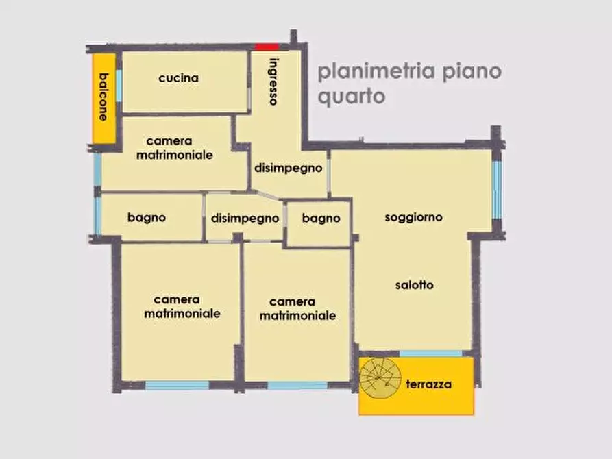 Immagine 9 di Mansarda in vendita  a Massa