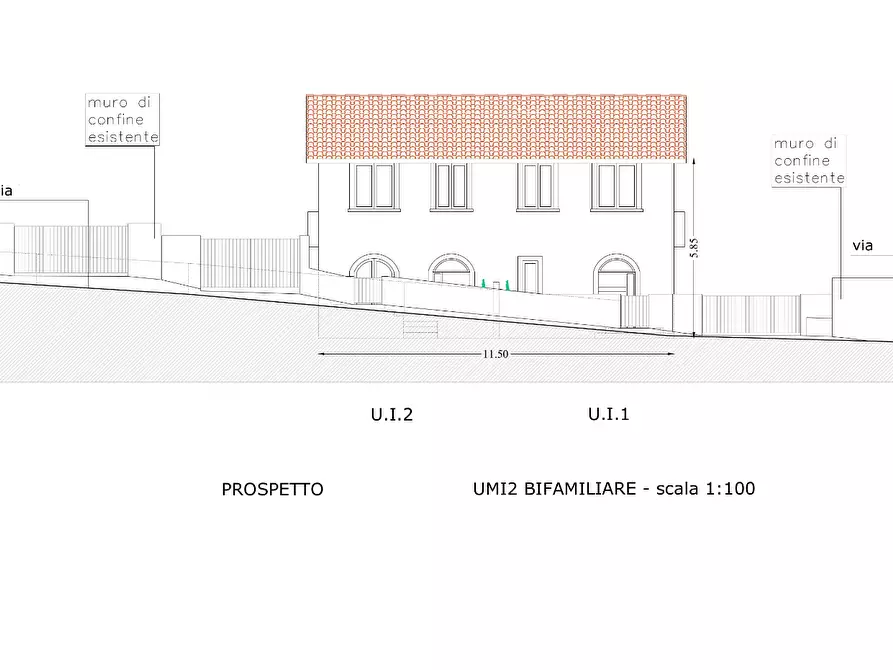 Immagine 1 di Casa bifamiliare in vendita  a San Miniato