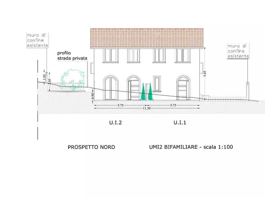 Immagine 55 di Casa bifamiliare in vendita  a San Miniato