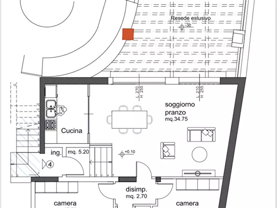 Immagine 2 di Appartamento in vendita  a Calci