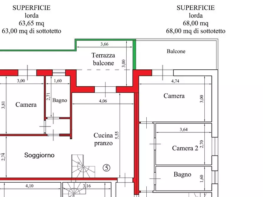 Immagine 30 di Appartamento in vendita  a Montignoso