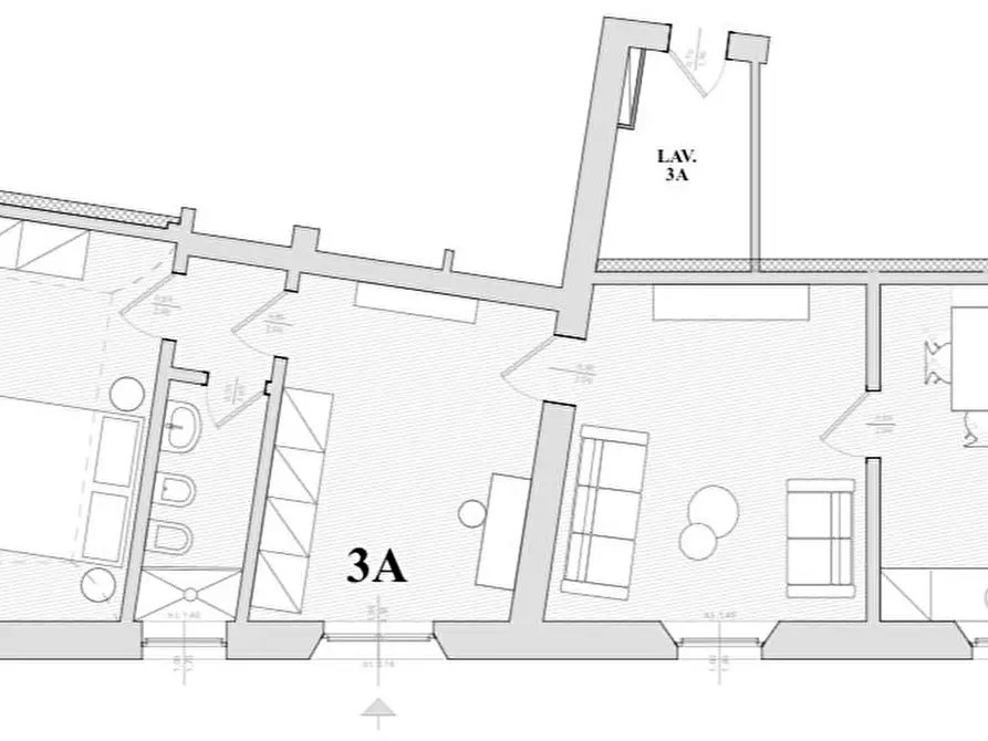Immagine 3 di Appartamento in vendita  a Pontedera