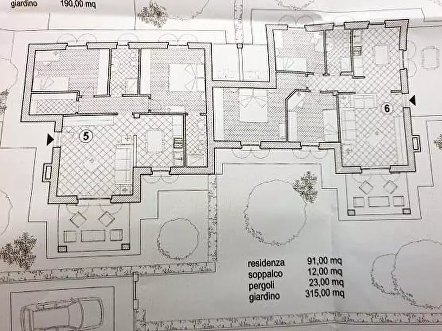 Immagine 12 di Casa bifamiliare in vendita  a Castelnuovo Magra