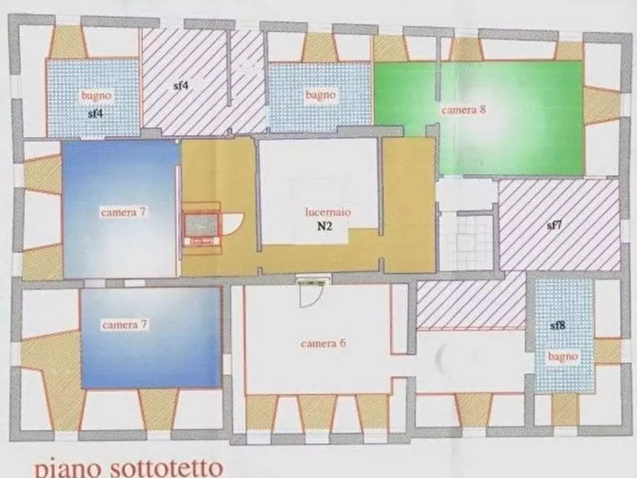 Immagine 4 di Villa in vendita  a Siena