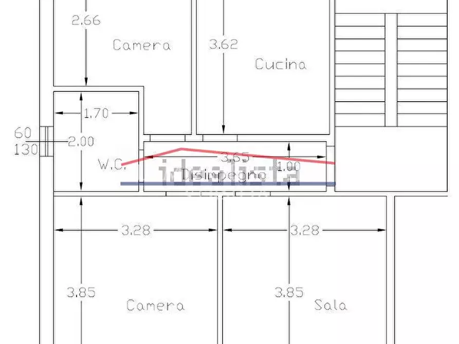 Immagine 19 di Porzione di casa in vendita  a Massa