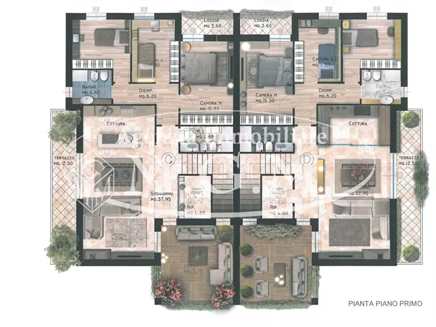 Immagine 4 di Appartamento in vendita  a Pontedera