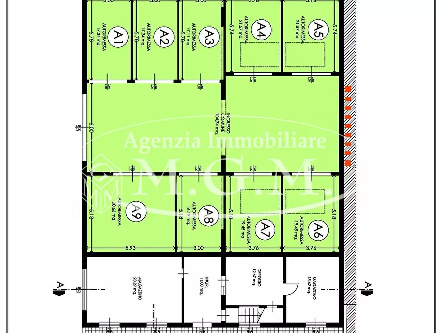 Immagine 10 di Garage in vendita  a Bientina