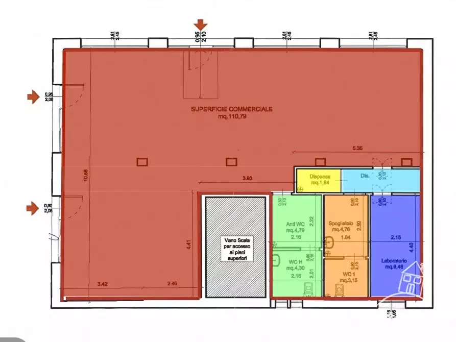 Immagine 20 di Negozio in vendita  a Pisa