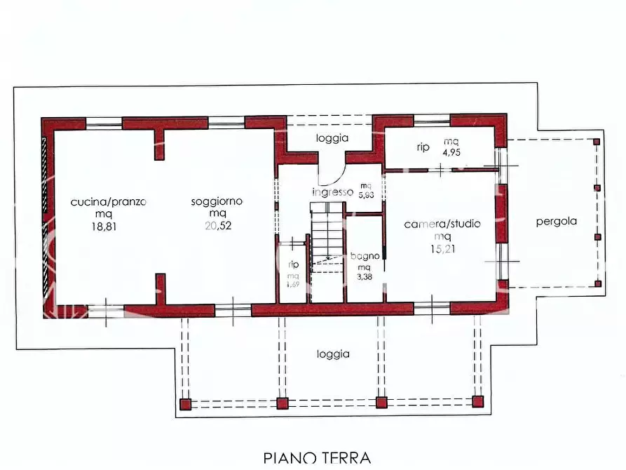 Immagine 2 di Villa in vendita  a Santa Maria A Monte