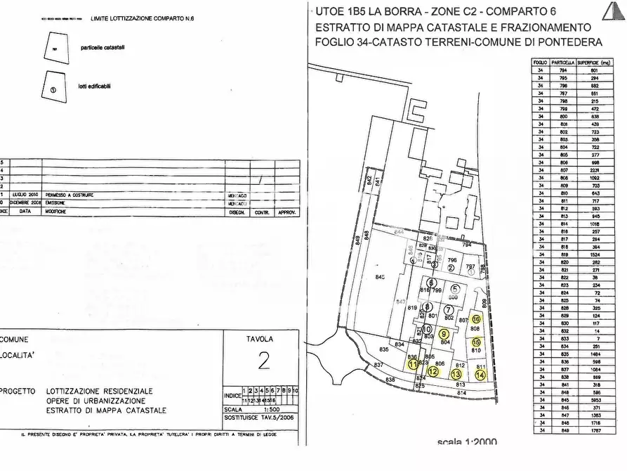 Immagine 5 di Terreno residenziale in vendita  a Pontedera