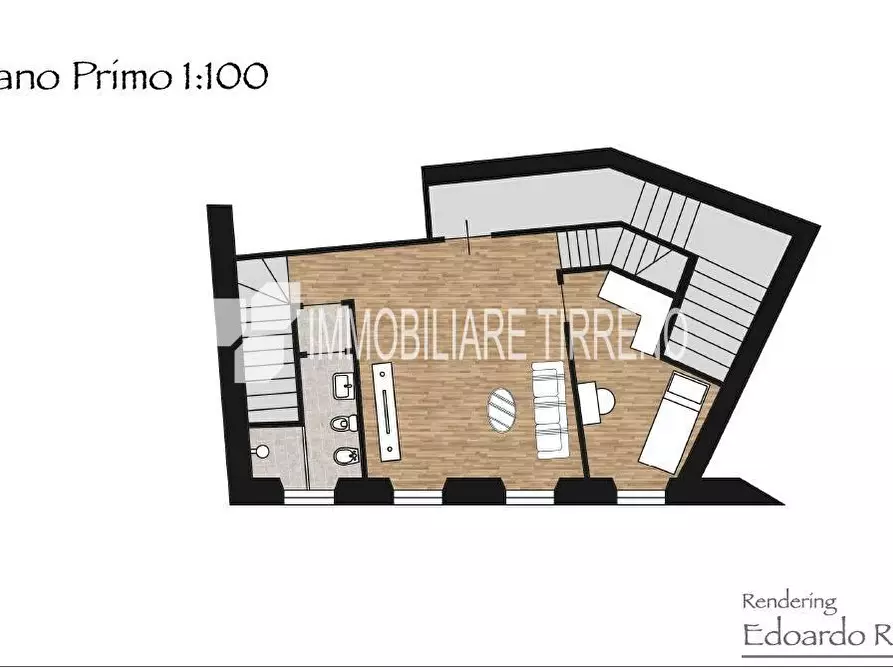 Immagine 5 di Porzione di casa in vendita  a Massa