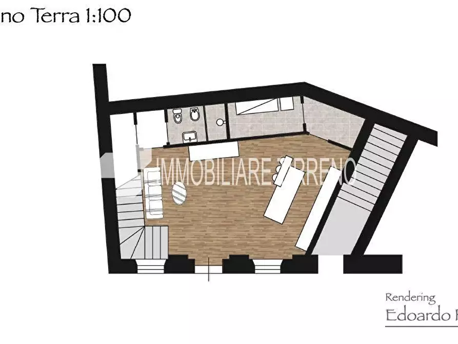 Immagine 4 di Porzione di casa in vendita  a Massa