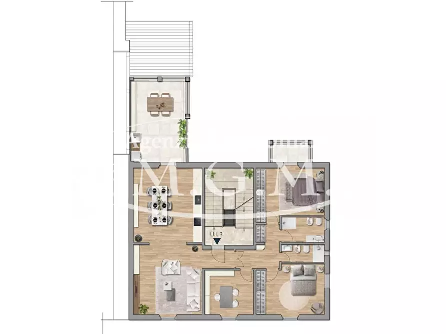 Immagine 11 di Appartamento in vendita  a Bientina