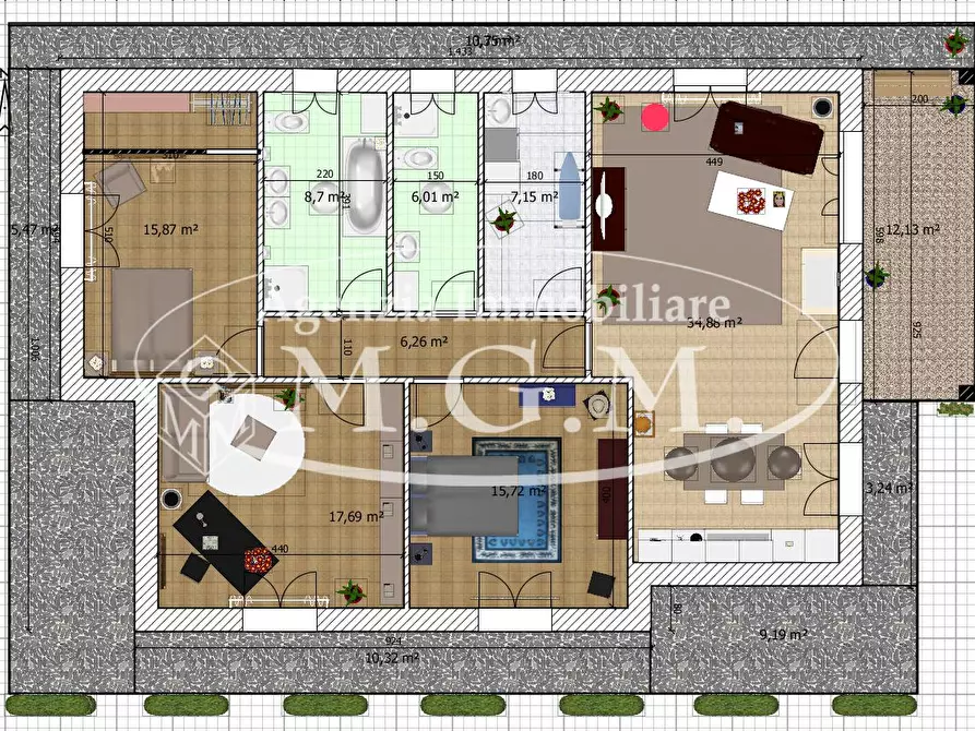 Immagine 3 di Villa in vendita  a Santa Maria A Monte