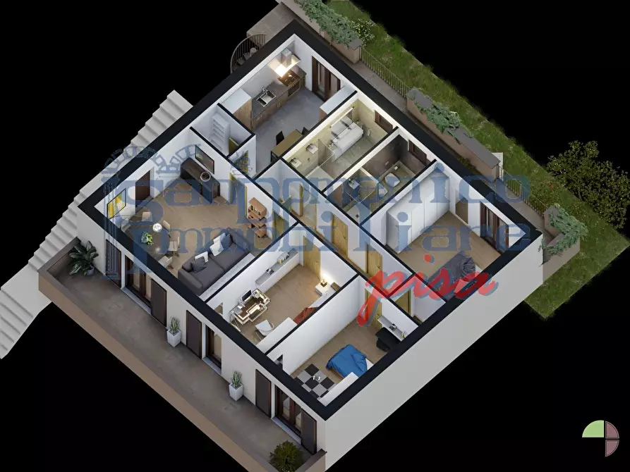 Immagine 3 di Appartamento in vendita  a Collesalvetti