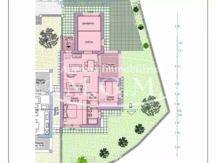 Immagine 47 di Villetta a schiera in vendita  a Calcinaia