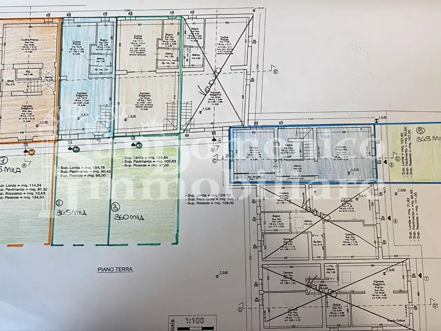 Immagine 2 di Villetta a schiera in vendita  a Cascina