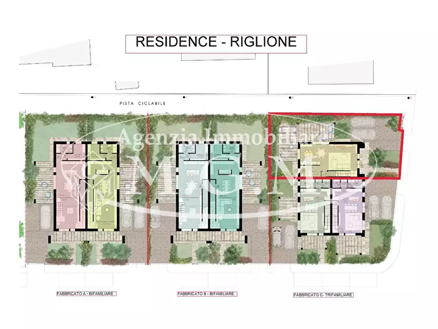 Immagine 14 di Casa trifamiliare in vendita  a Pisa