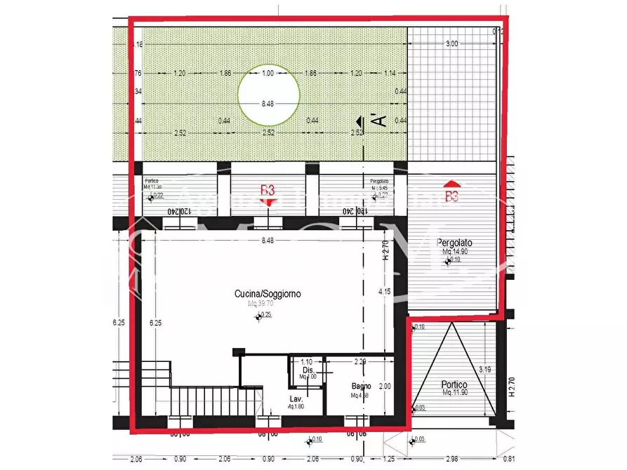 Immagine 15 di Villetta a schiera in vendita  a Calcinaia