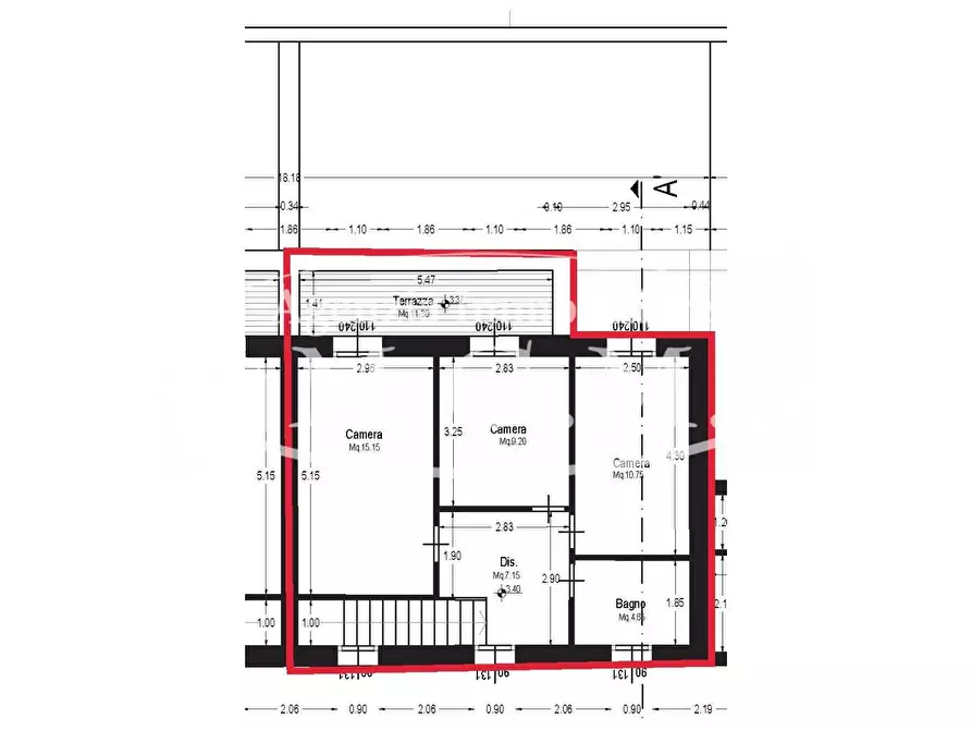 Immagine 16 di Villetta a schiera in vendita  a Calcinaia