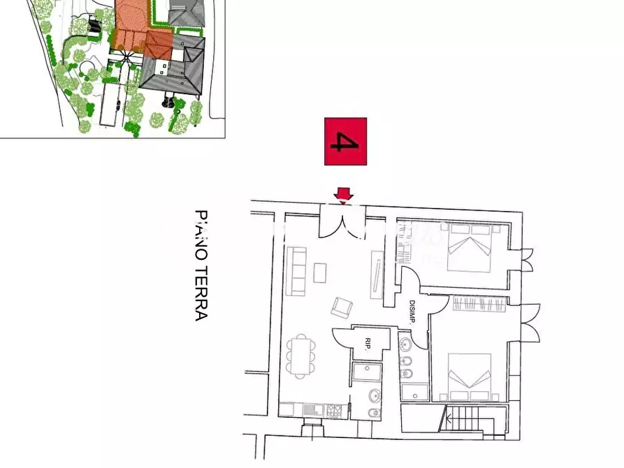 Immagine 9 di Appartamento in vendita  a Sovicille