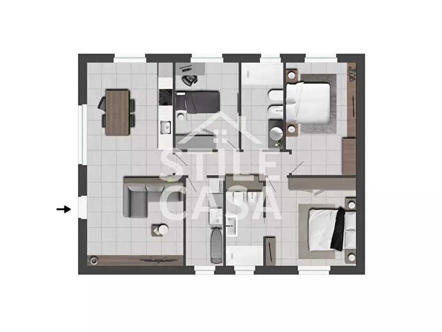 Immagine 5 di Casa bifamiliare in vendita  a Pescia