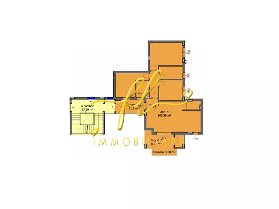 Immagine 7 di Appartamento in vendita  a Cecina