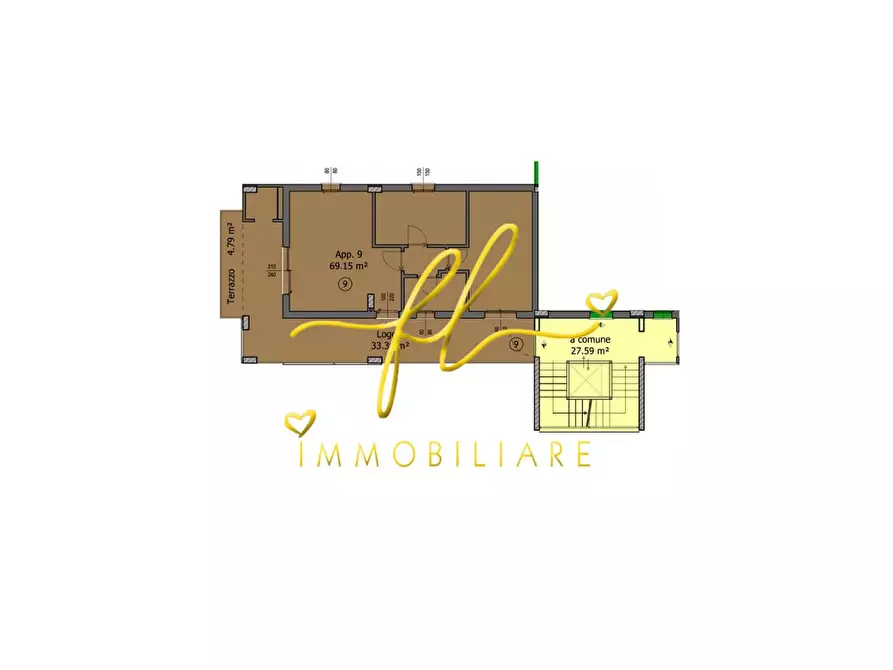 Immagine 9 di Appartamento in vendita  a Cecina