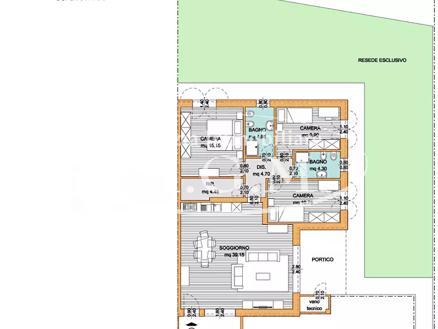 Immagine 10 di Appartamento in vendita  a Pontedera