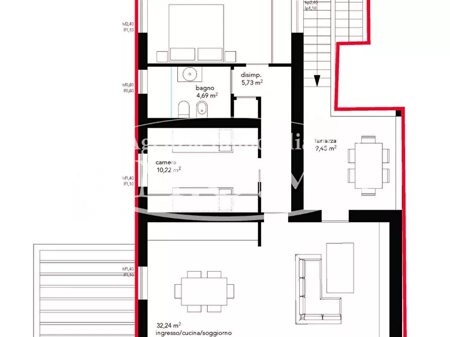 Immagine 13 di Appartamento in vendita  a Buti