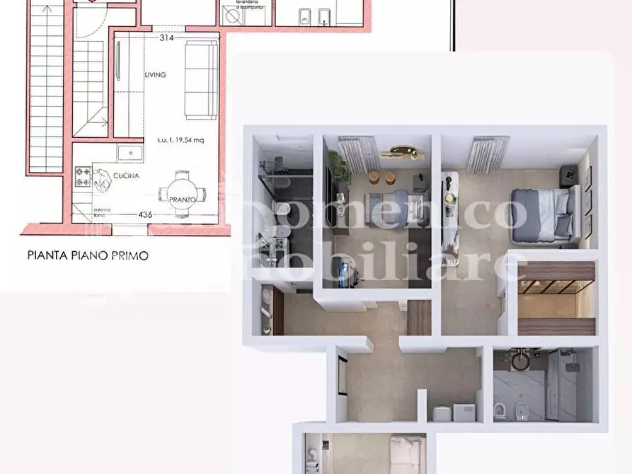 Immagine 4 di Appartamento in vendita  a Cascina