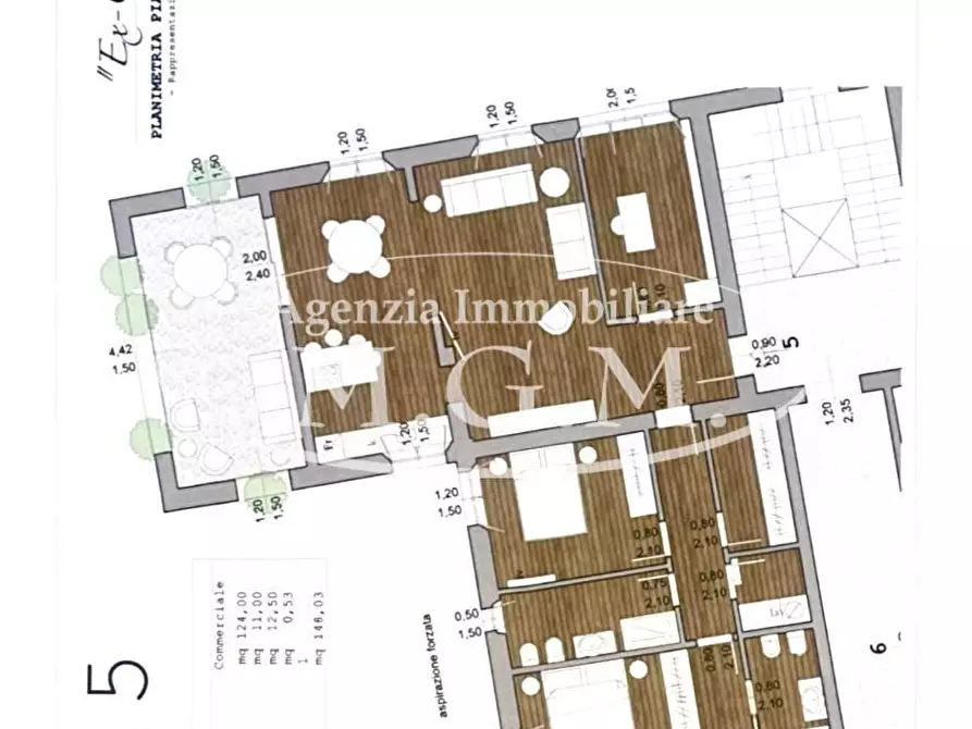 Immagine 5 di Appartamento in vendita  a Pontedera